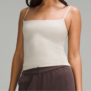 Lululemon Women's Square Neck Slim Tank Top - Cream